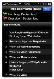 Wegbeschreibung