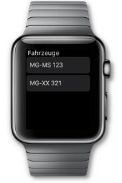 AppleWatch Fahrzeug